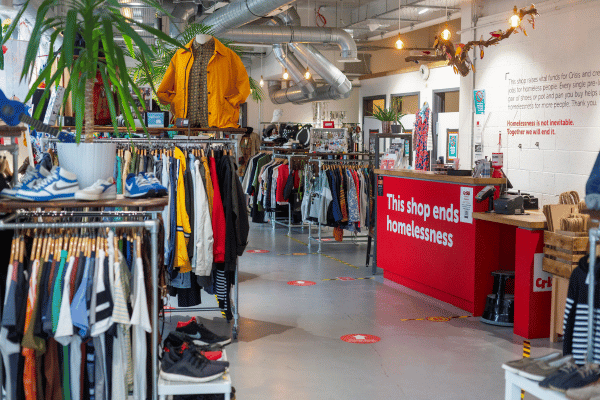 The logo of Shop from Crisis - Brick Lane